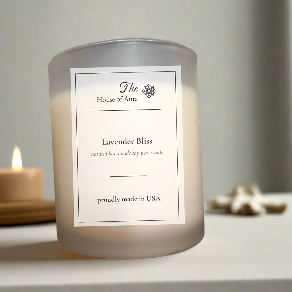 Lavender candle as a gift