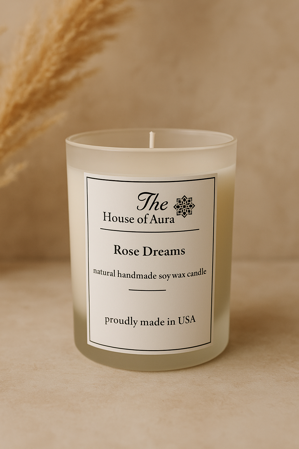 Rose Dreams Soy Wax Candle (10 oz)